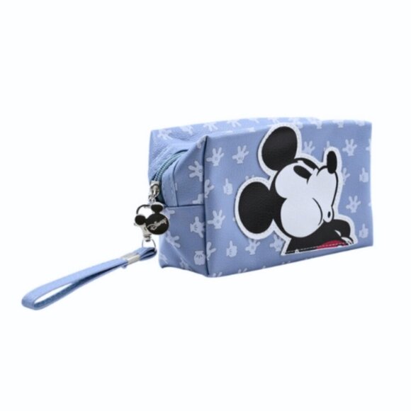Mickey Mouse Light Blue Cosmetic Bag – Toiletry Pouch – Travel Friendly - Picture 2 of 5